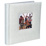 Malden 2-Up Gray Fabric Post bound Album