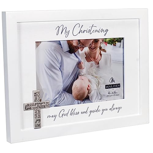 Malden 4x6 Christening Wood Mat Frame