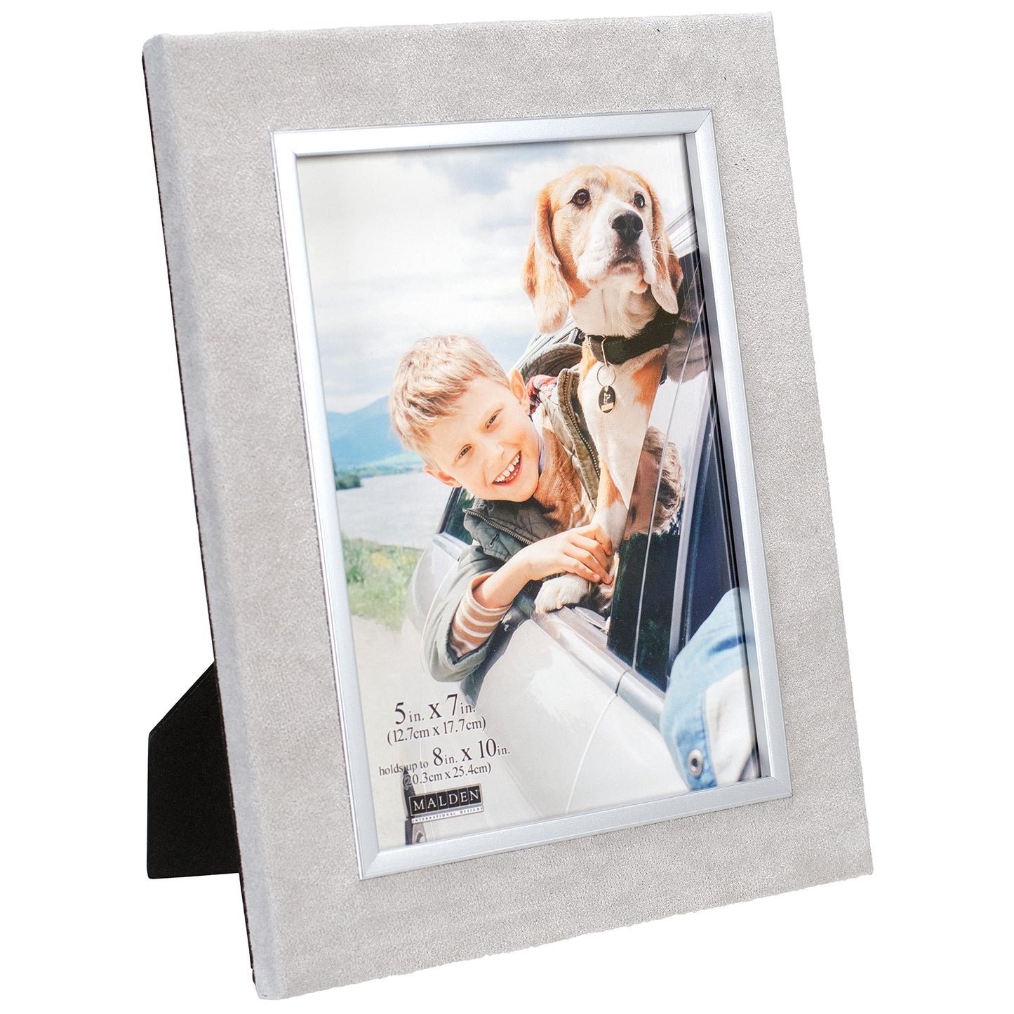 Malden 5x7 Silver Velvet Frame
