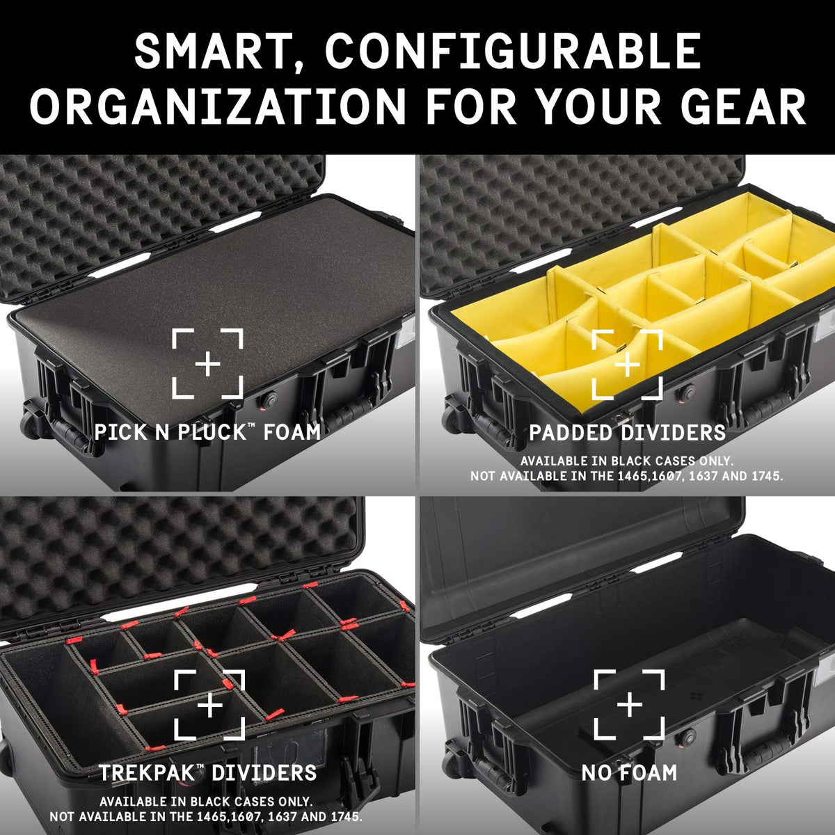 Pelican 1615Air Case without Foam - Black