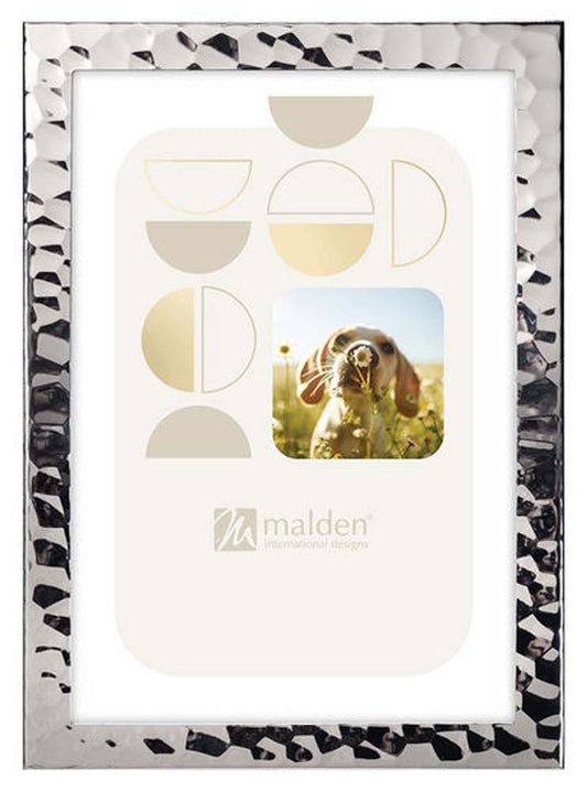 Malden 5x7 Hammered Silver Frame