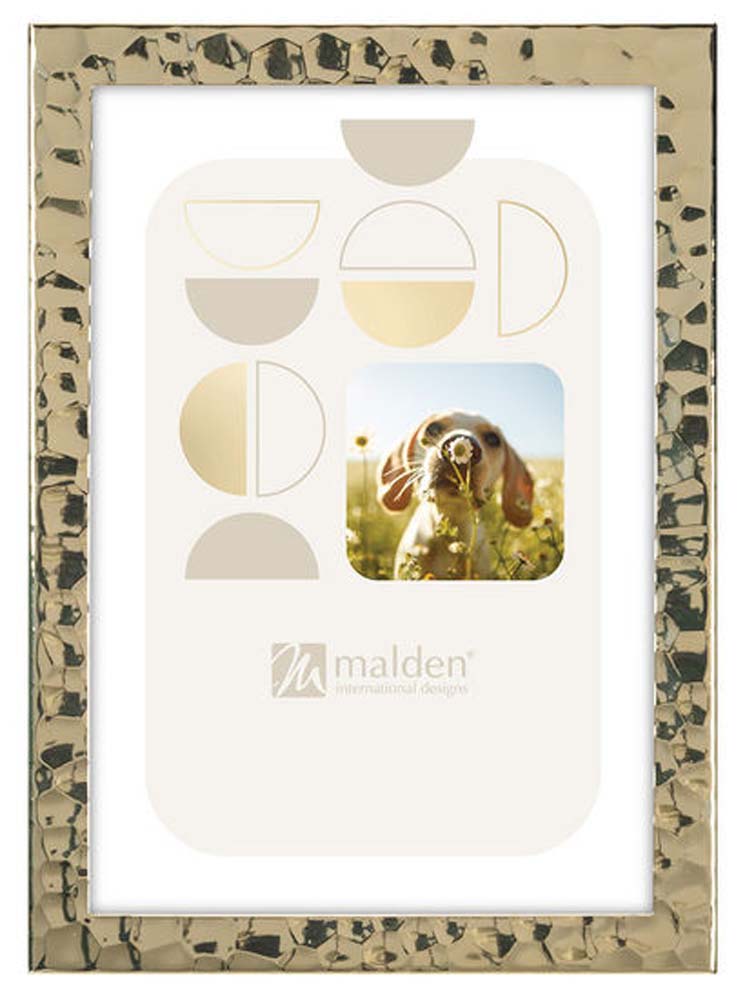 Malden 5x7 Hammered Gold Frame