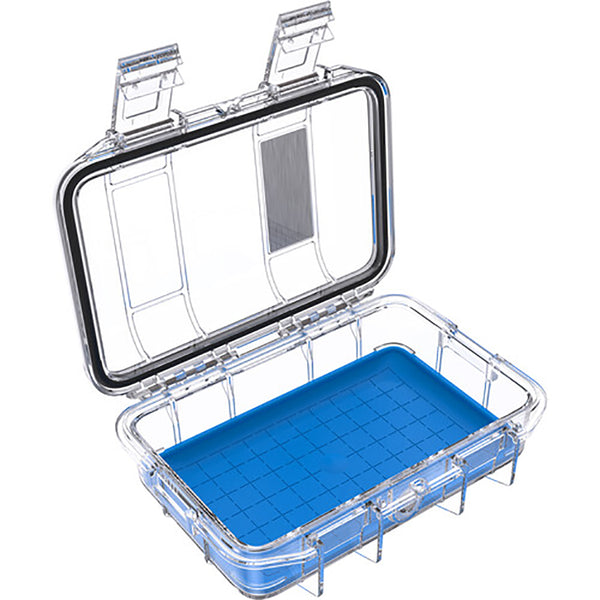 Pelican M40 Waterproof Hard Micro Case (Blue/Clear)