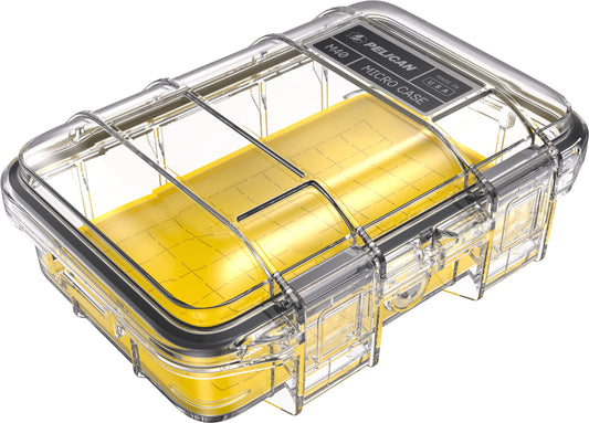 Pelican M40 Waterproof Hard Micro Case (Yellow/Clear)