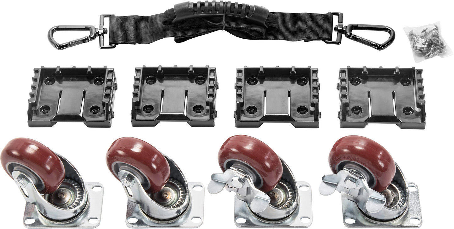 Pelican Cube Mobility Pkg - Steel Casters Kit for 0340, 0350 & 0370 Cases