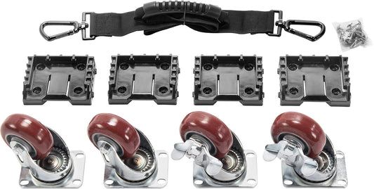 Pelican Cube Mobility Pkg - Steel Casters Kit for 0340, 0350 & 0370 Cases