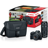Canon EOS R100 Mirrorless Camera with 18-45mm Lens and 75-300mm Lenses