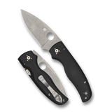 Spyderco Shaman Black G10, Stonewash S30V - C229GP