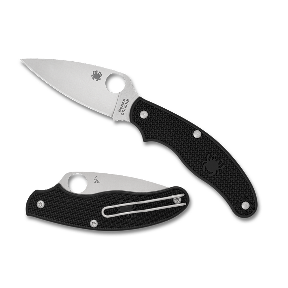 Spyderco UK Penknife Black G-10 / Satin CTS BD1N C94PBK