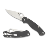 Spyderco Paramilitary 2 Gray G10, Stonewash Maxamet - C81GPDGY2