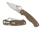 Spyderco Paramilitary 2 Brown Micarta, Satin CRUWEAR - C81MPCW2