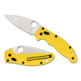 Spyderco Manix 2 Lightweight Salt Yellow FRN, Satin MagnaCut - C101PYL2