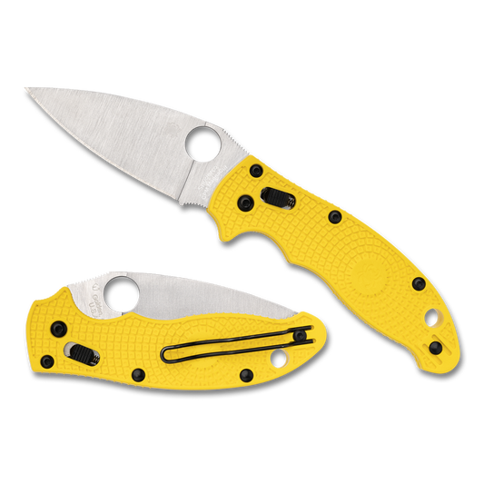 Spyderco Manix 2 Lightweight Salt Yellow FRN, Satin MagnaCut - C101PYL2