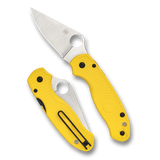 Spyderco Para 3 Lightweight Salt Yellow FRN, Satin MagnaCut - C223PYL