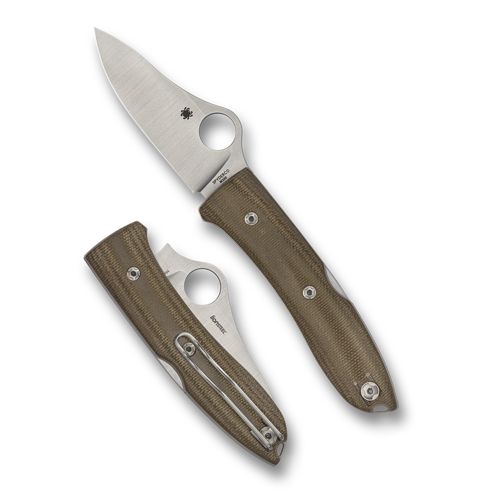 Spyderco SpyOpera, Canvas Micarta / Satin M390 - C255CMP