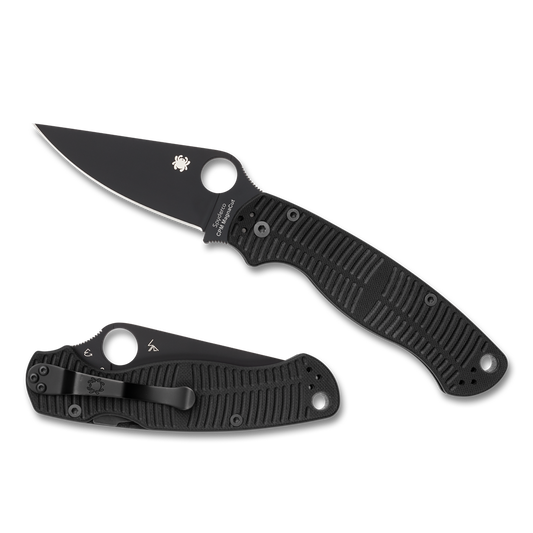 Spyderco Paramilitary 2 Salt Black G10, Black MagnaCut - C81GMCBKP2