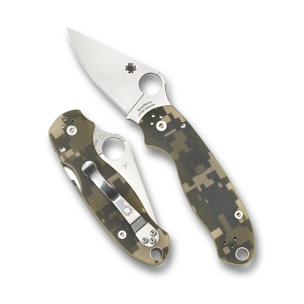 Spyderco Para 3 Digital Camo G10, Stonewash S45VN - C223GPCMO