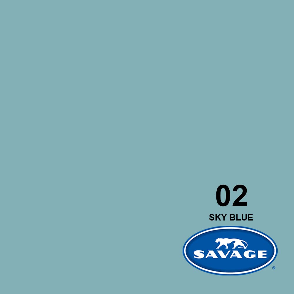 Savage Seamless Background Paper 26" x 12 yd Sky Blue