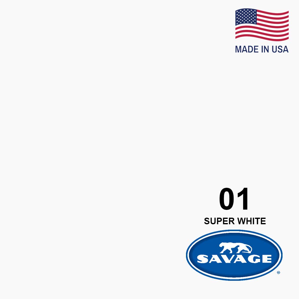 Savage Seamless Background Paper 26" x 12 yd Pure White