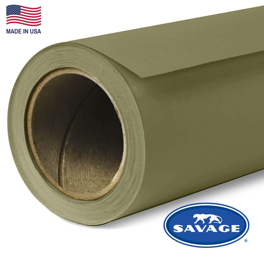 Savage Seamless Background Paper 26" x 12 yd Olive Green