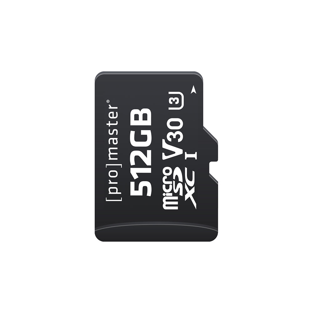 Promaster 512GB Micro SDHC Advanced UHS-I V30 Memory Card