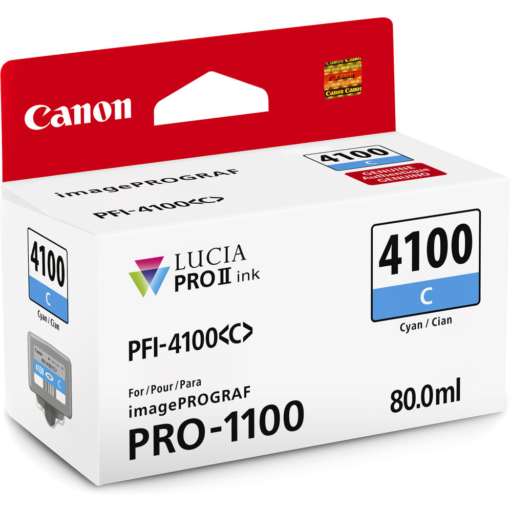Canon PFI-4100 Cyan Pigment Ink Tank for Pro 1100