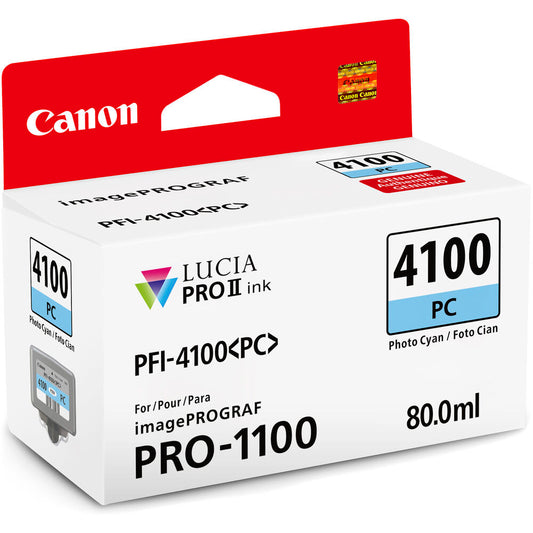 Canon PFI-4100 Photo Cyan Pigment Ink Tank for Pro 1100
