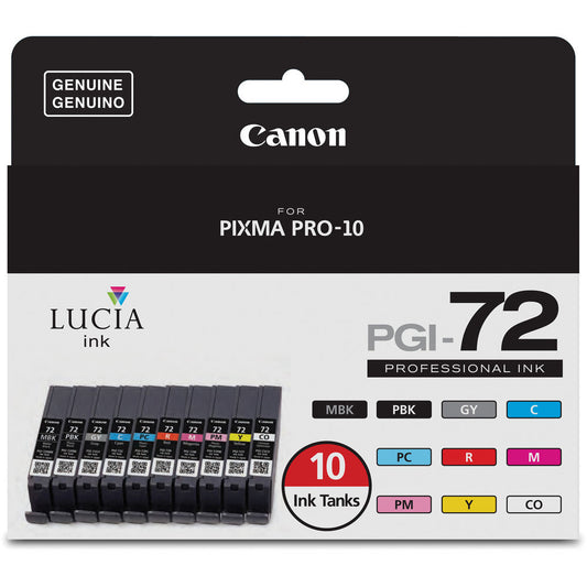 Canon PGI-72 10 Color Pack for PIXMA PRO-10