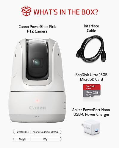 Canon PowerShot PICK PTZ Camera (White)
