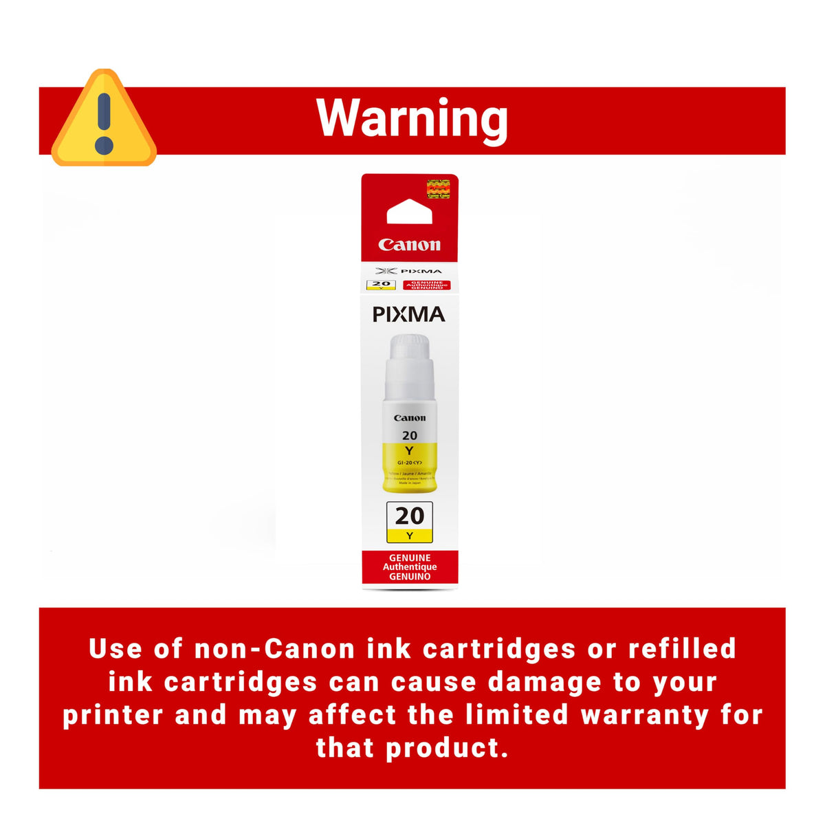 Canon GI-20 Yellow Ink Bottle