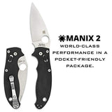 Spyderco Manix 2 - Black G-10 / Stonewash CPM-S30V - C101GP2