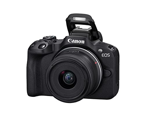 Canon EOS R50 Mirrorless Camera with 18-45mm and 55-210mm Lenses -Black