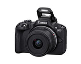 Canon EOS R50 Mirrorless Camera with 18-45mm and 55-210mm Lenses -Black