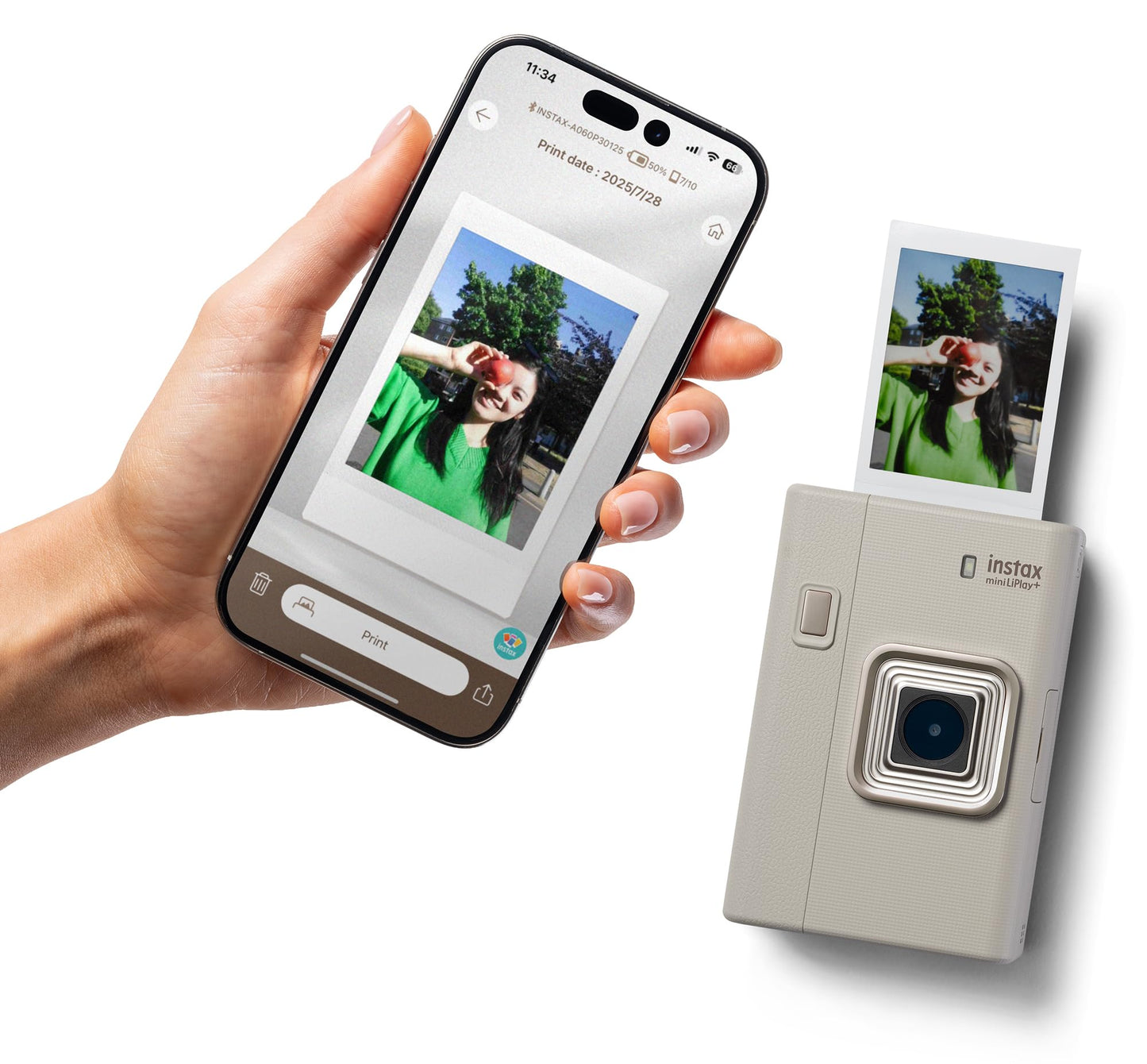 Fuji Instax Mini LiPlay+ Sand Beige