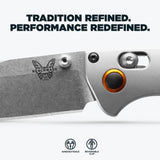 Benchmade Mini Crooked River Plain Edge Wood 15085-2