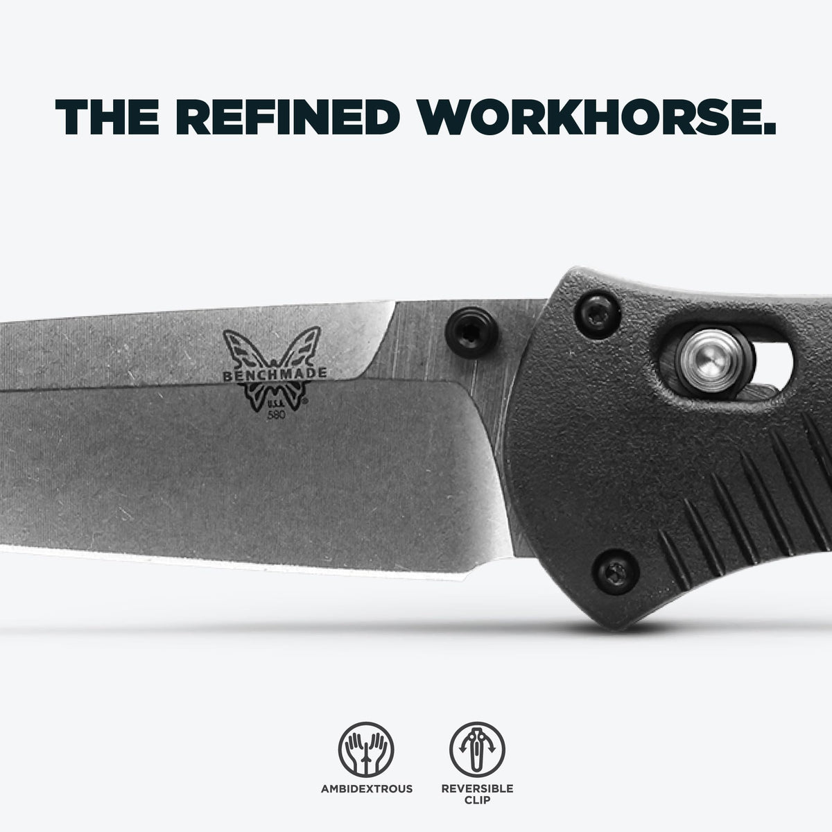 Benchmade Barrage Satin Drop Point 580