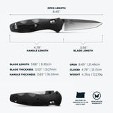 Benchmade Barrage Satin Drop Point 580