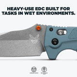 Benchmade Adira Depth Blue Grivory Drop Point