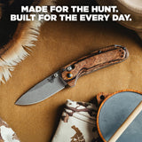 Benchmade North Fork Stabilized Wood Drop Point