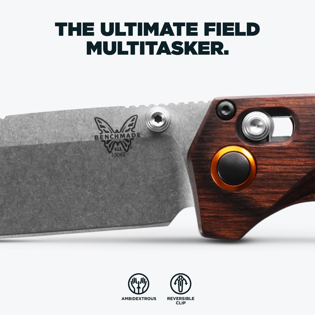 Benchmade Grizzly Creek Stabilized Wood Drop Point