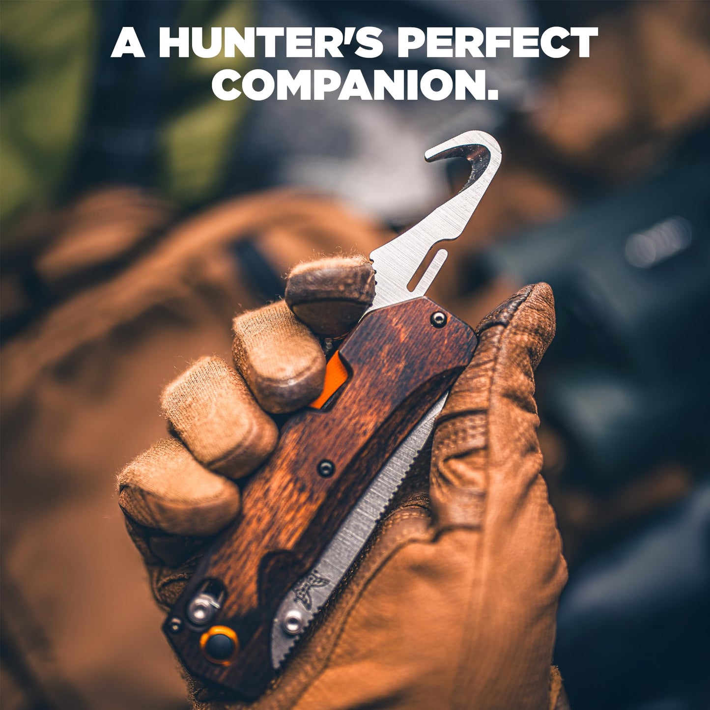 Benchmade Grizzly Creek Stabilized Wood Drop Point