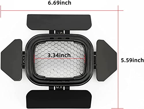 Godox Barndoor Kit with 4 Color Gels for AD200 Speedlight Head
