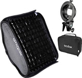 Godox S-Type Bowens Mount Flash Bracket with Softbox Kit (15.7 x 15.7")
