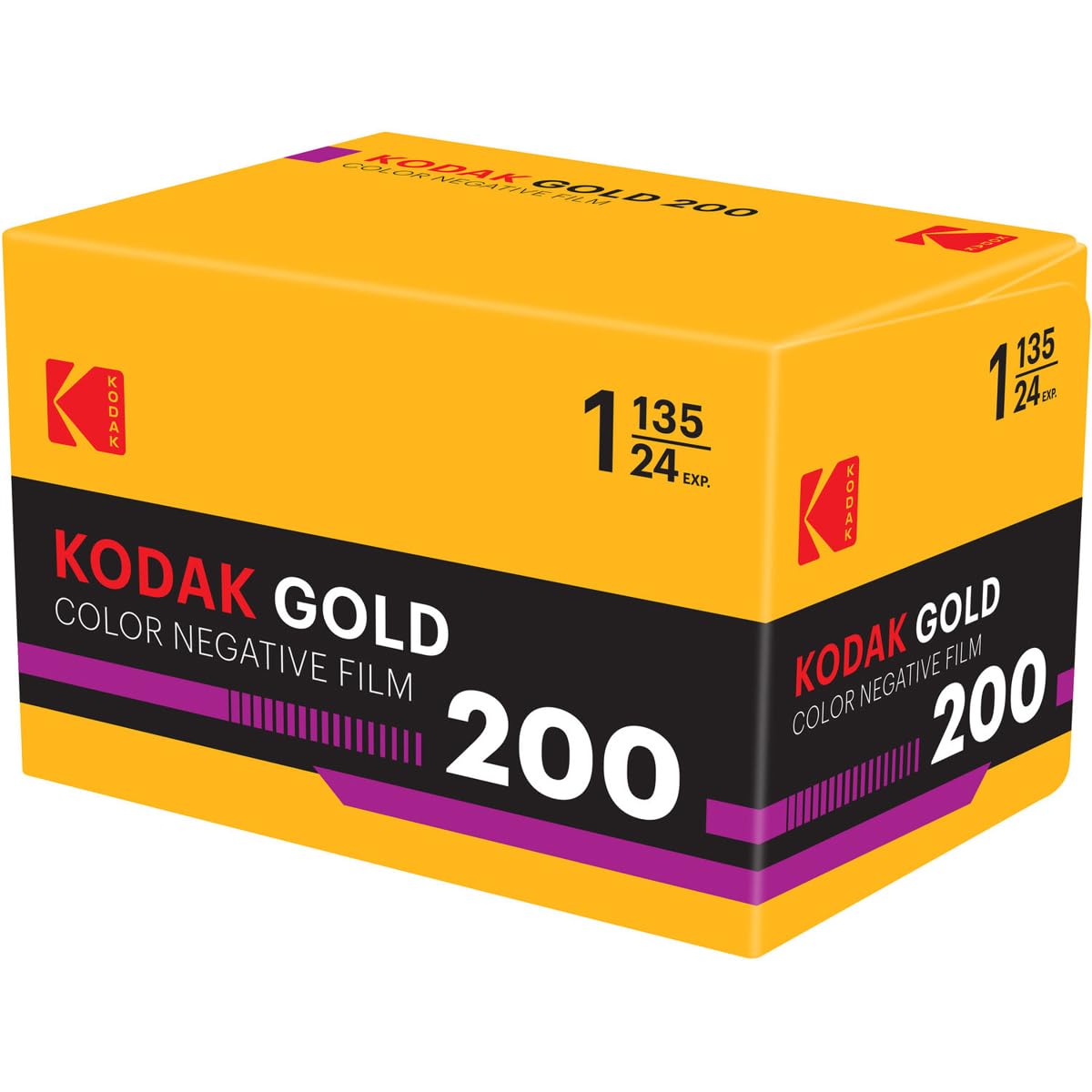 Kodak GOLD 200 Color Negative Film (35mm Roll Film, 24 Exposures)