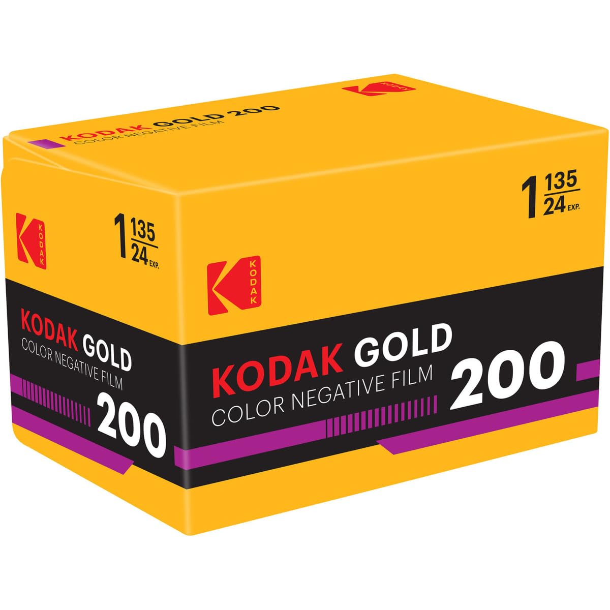 Kodak GOLD 200 Color Negative Film (35mm Roll Film, 24 Exposures)