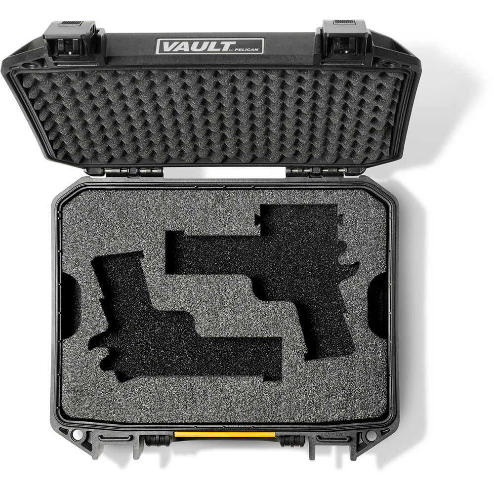 Pelican Vault V200 2-Pistol Case for 1911 (Custom Pre-cut Foam)
