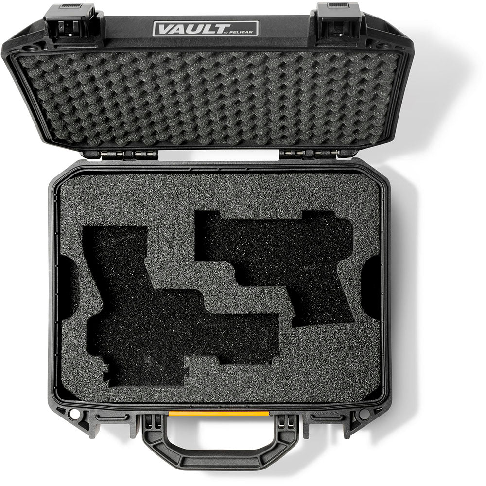 Pelican Vault V200 2-Pistol Case Universal (Custom Pre-cut Foam)