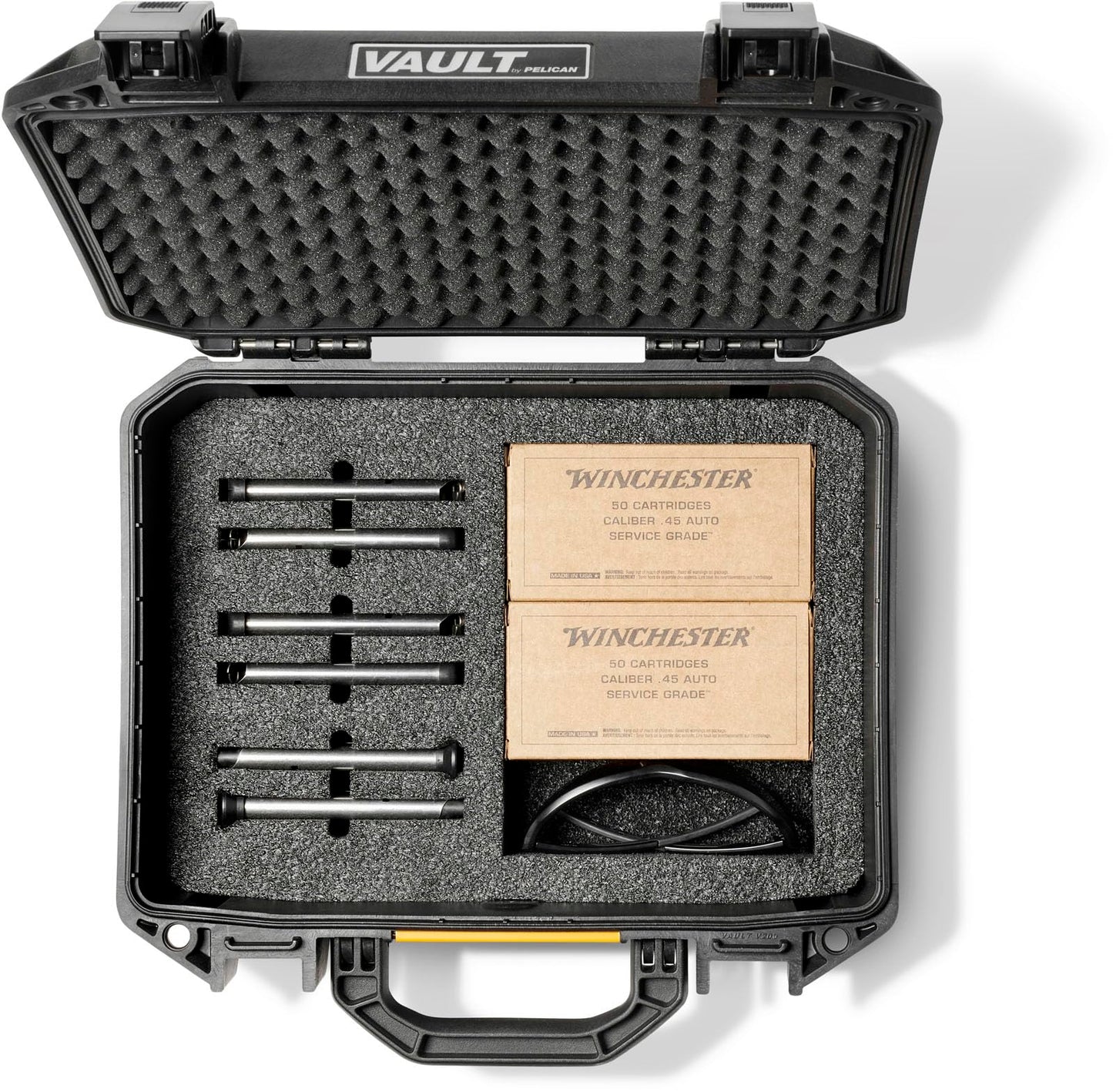 Pelican Vault V200 2-Pistol Case for 1911 (Custom Pre-cut Foam)