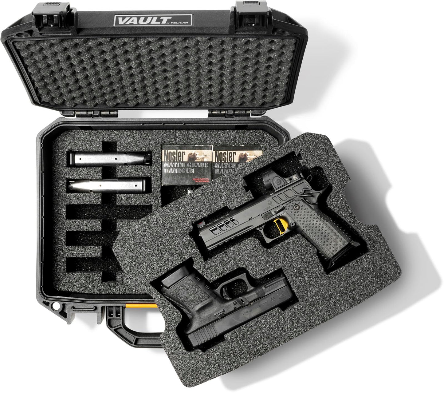 Pelican Vault V200 2-Pistol Case Universal (Custom Pre-cut Foam)