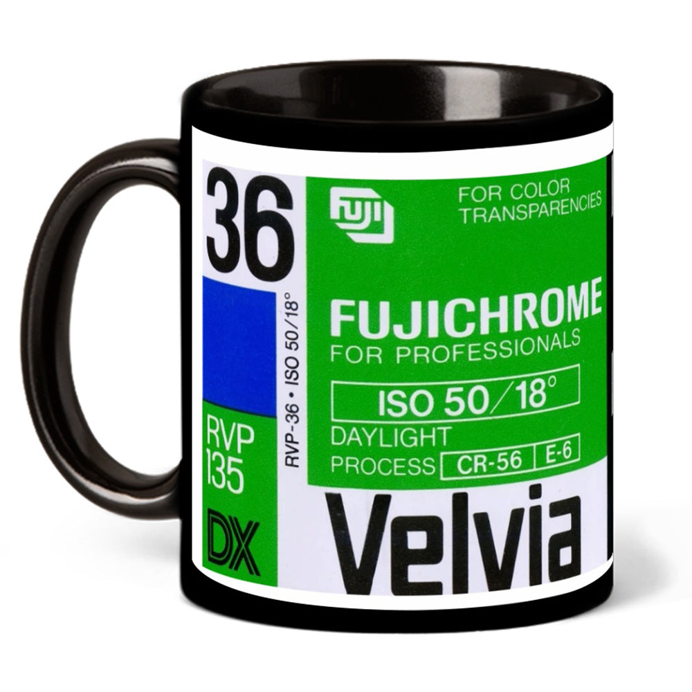 Fujifilm Fujichrome Velvia 35mm Film 11oz Black Mug